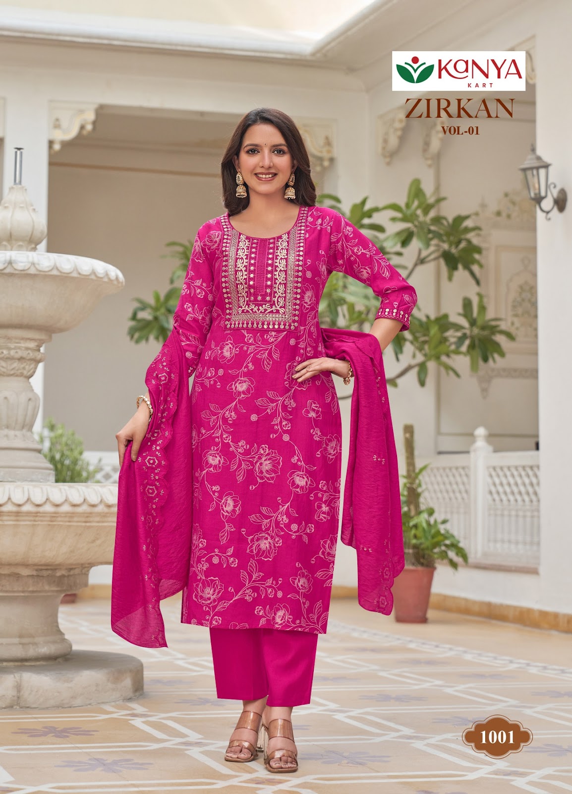 Zirkan Vol 1 Kanya Kcm Vertican Readymade Pant Style Suits Wholesale