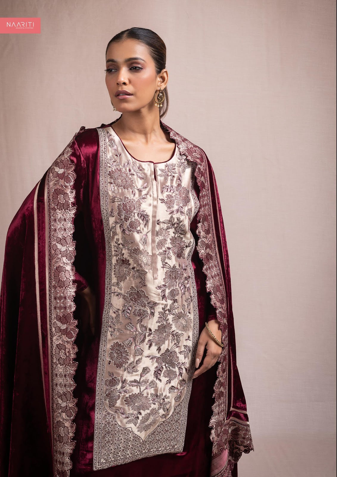 Zirsheel Naariti Velvet Suits Manufacturer