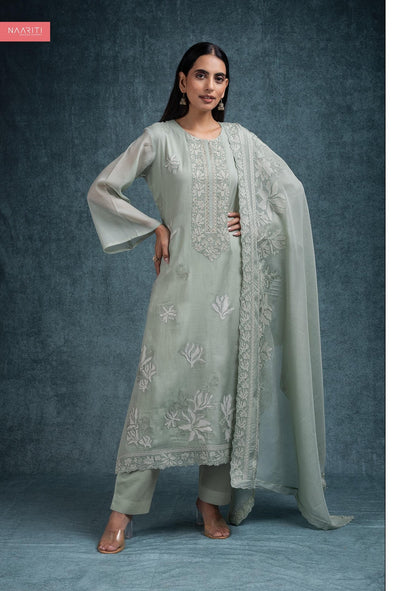Zirveen Naariti Mul Chanderi Pant Style Suits Supplier Ahmedabad