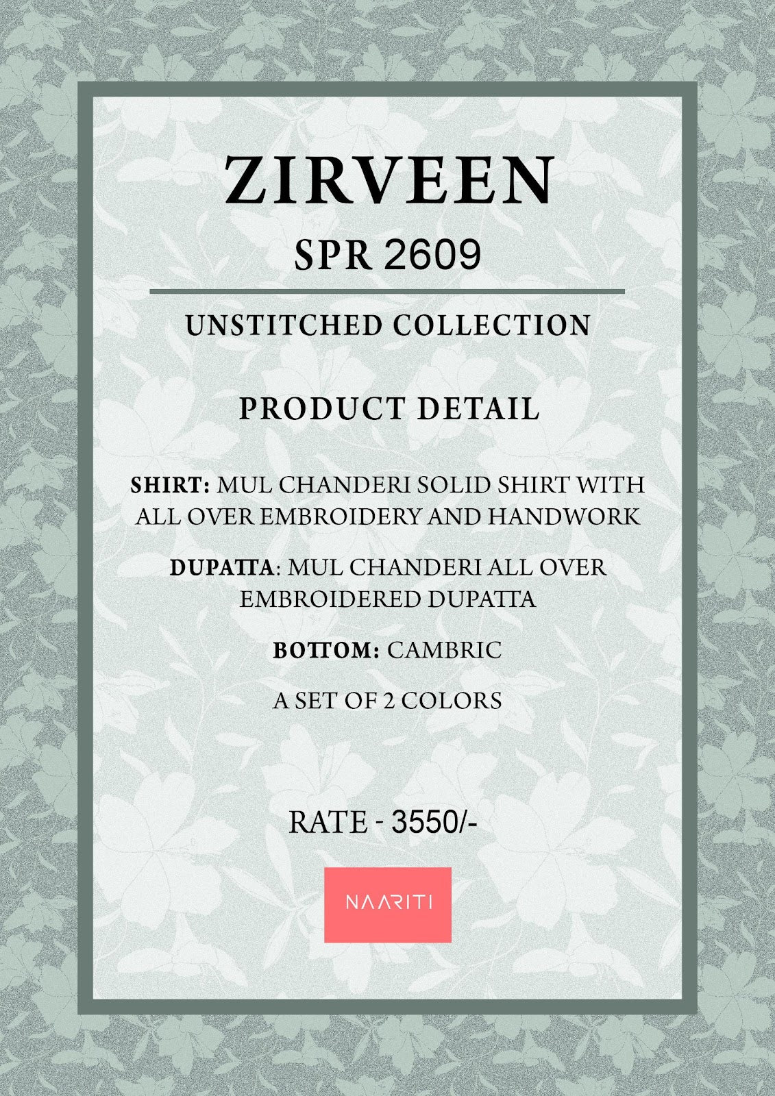 Zirveen Naariti Mul Chanderi Pant Style Suits Supplier Ahmedabad