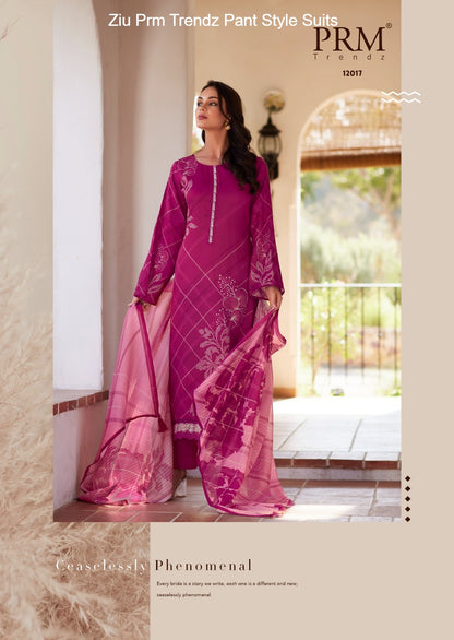 Ziu Prm Trendz Jam Cotton Pant Style Suits Wholesale Price
