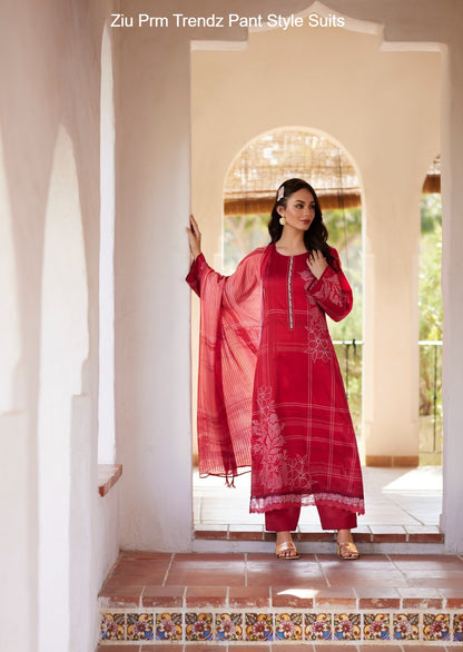 Ziu Prm Trendz Jam Cotton Pant Style Suits Wholesale Price