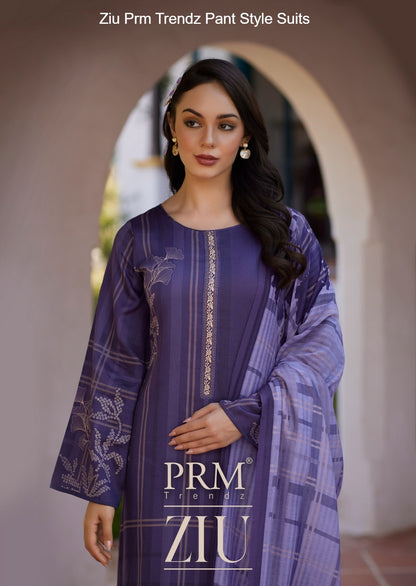 Ziu Prm Trendz Jam Cotton Pant Style Suits Wholesale Price