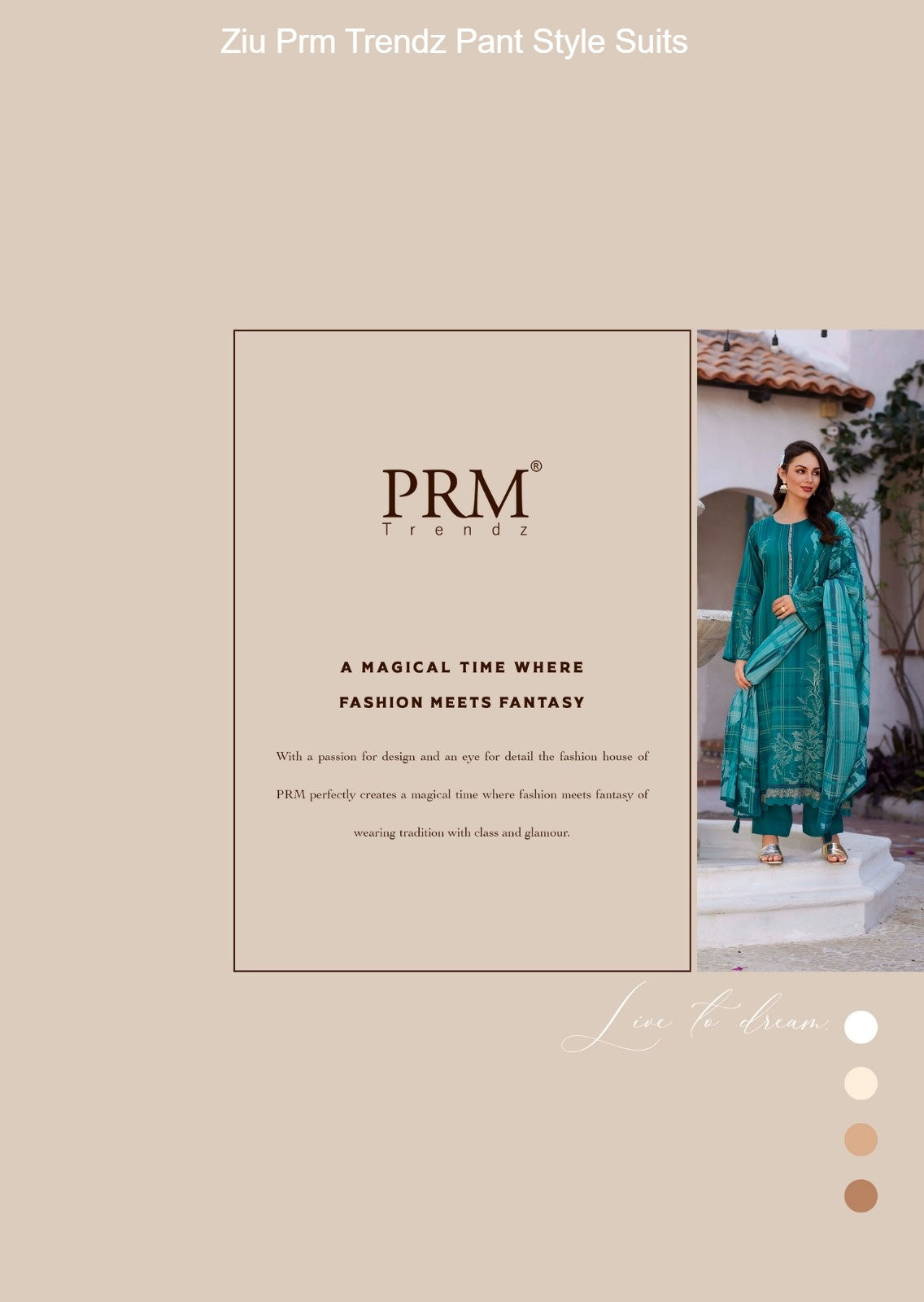 Ziu Prm Trendz Jam Cotton Pant Style Suits Wholesale Price