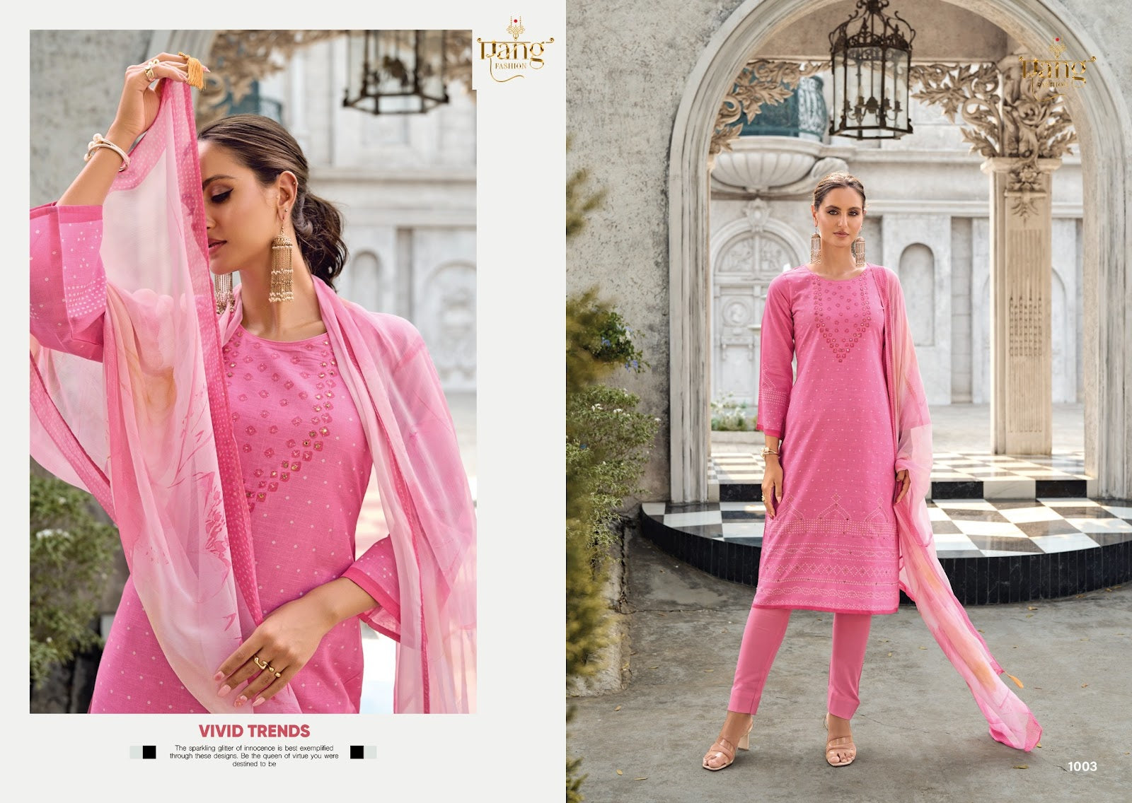 Ziu Rang Fashion Viscose Pant Style Suits Wholesale Rate