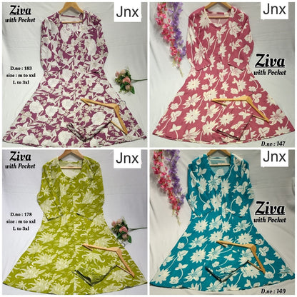 Ziva 0106 Jnx Kurti Plazzo Set Manufacturer