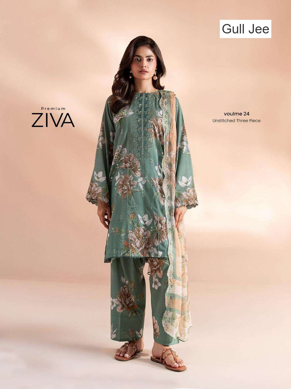Ziva Vol 24 Gull Jee Cotton Lawn Pakistani Salwar Suits Manufacturer