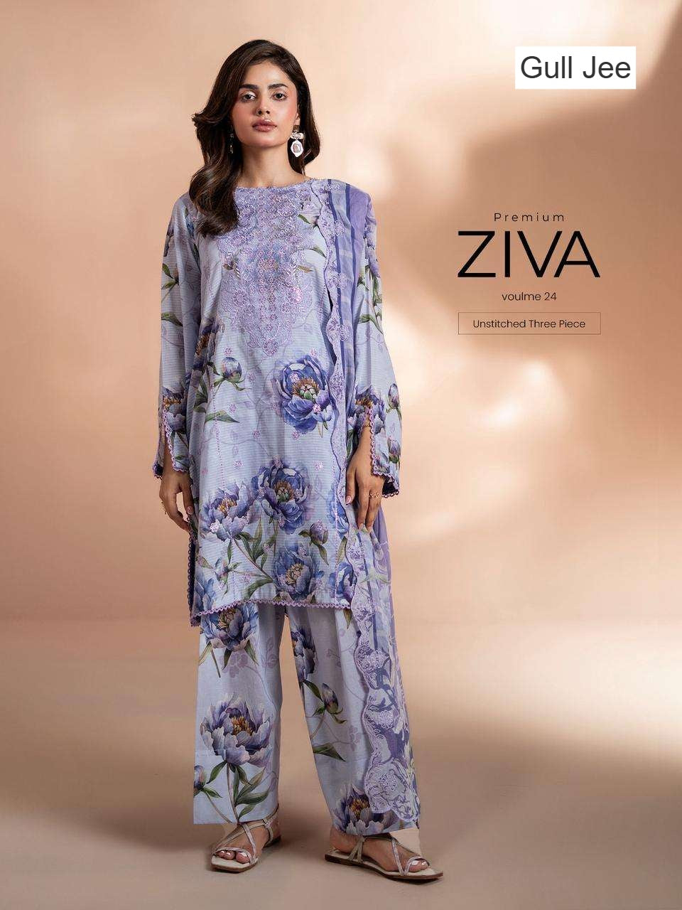 Ziva Vol 24 Gull Jee Cotton Lawn Pakistani Salwar Suits Manufacturer