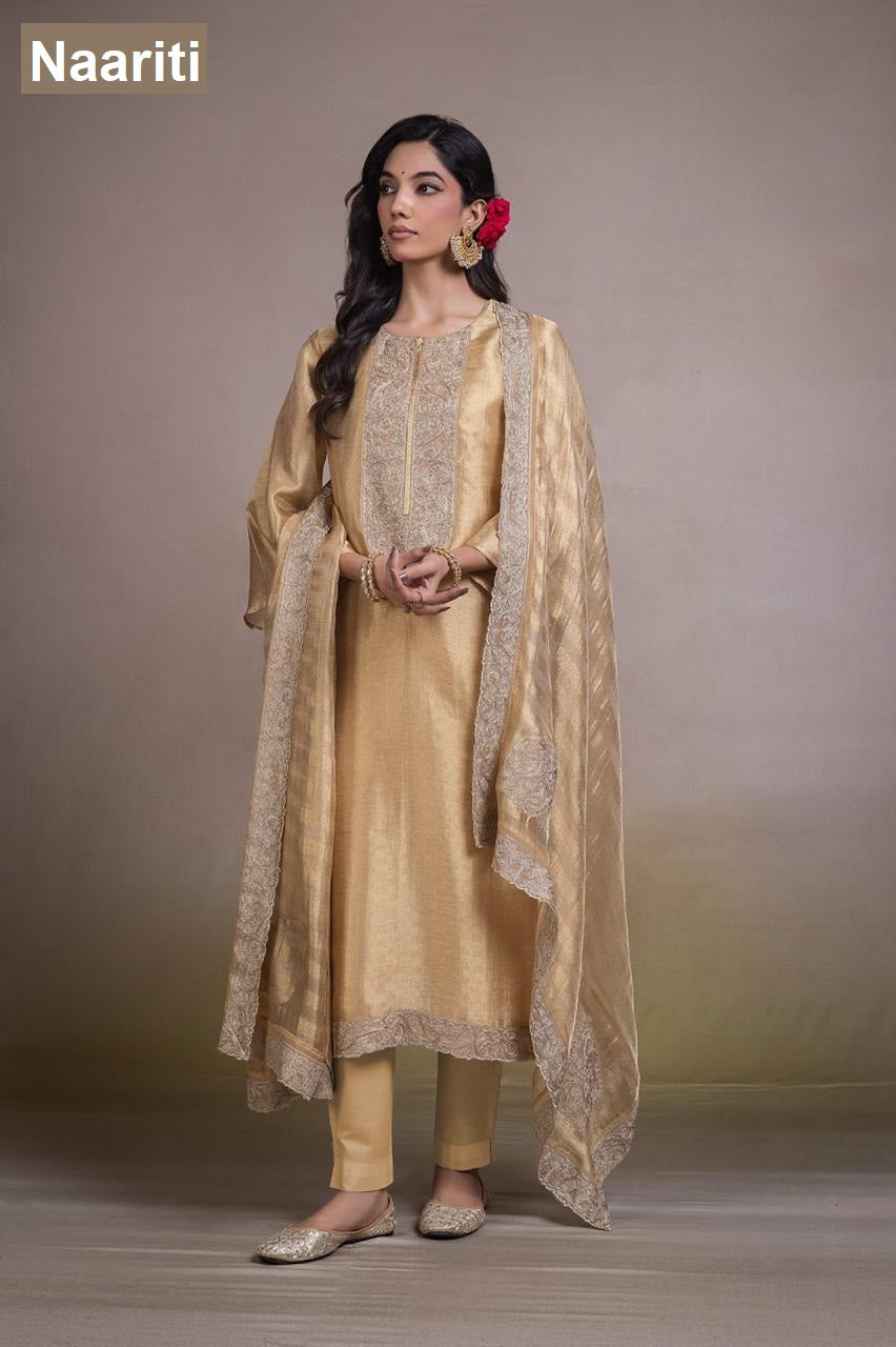 Zivaya 2824 Naariti Tissue Silk Pant Style Suits Exporter