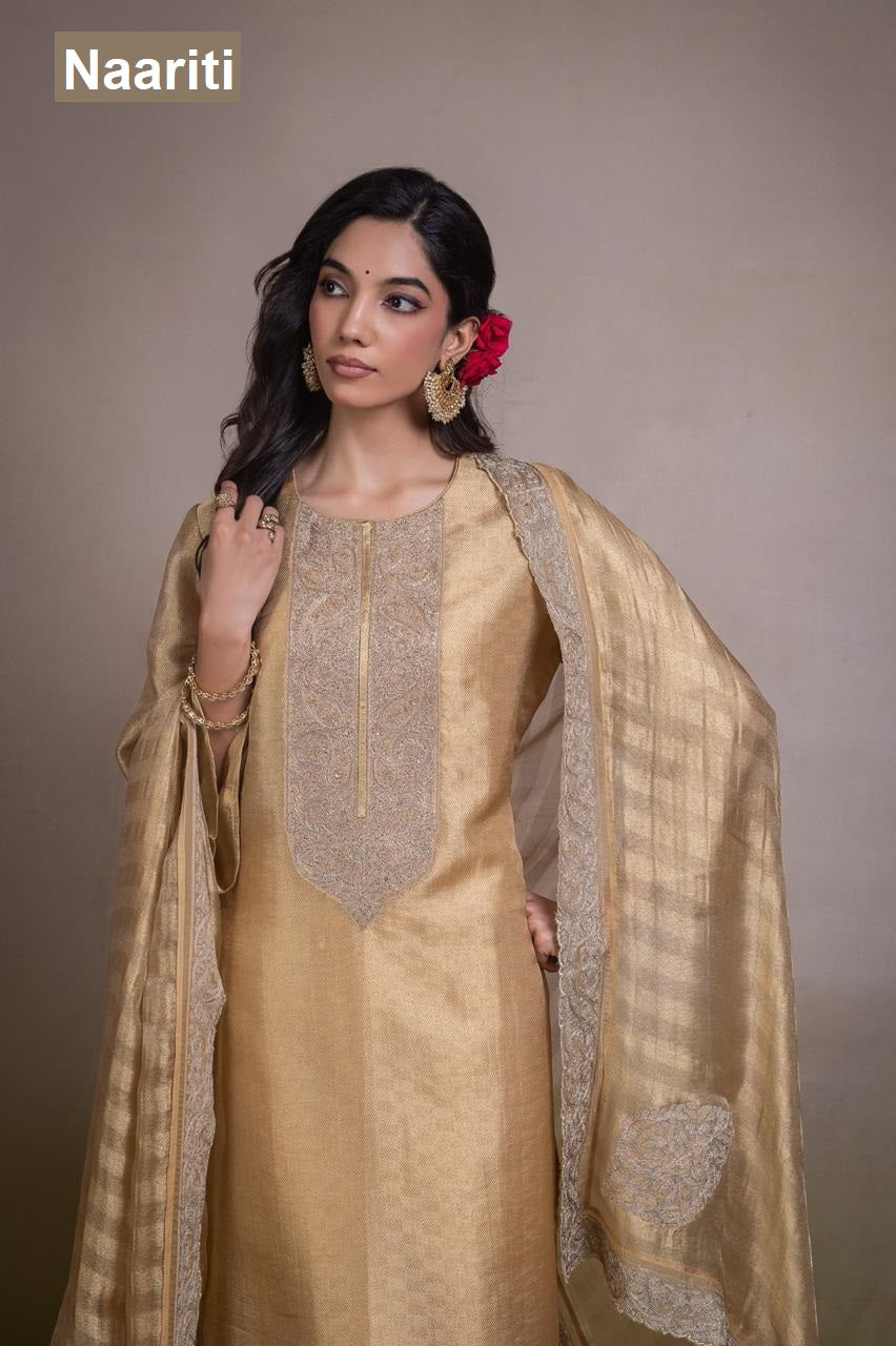 Zivaya 2824 Naariti Tissue Silk Pant Style Suits Exporter