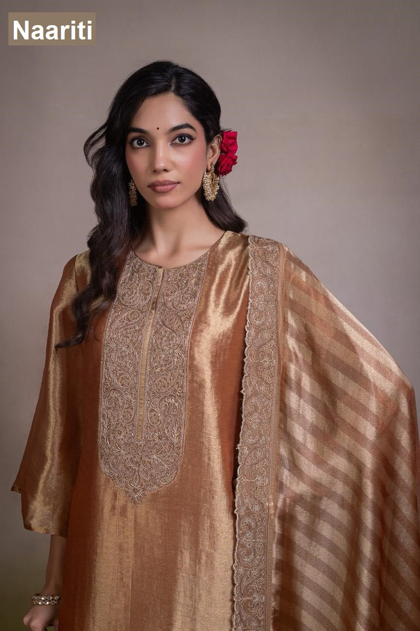 Zivaya 2824 Naariti Tissue Silk Pant Style Suits Exporter