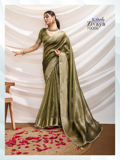 Zivaya 70001-70006 Sethnic Tissue Sarees Exporter