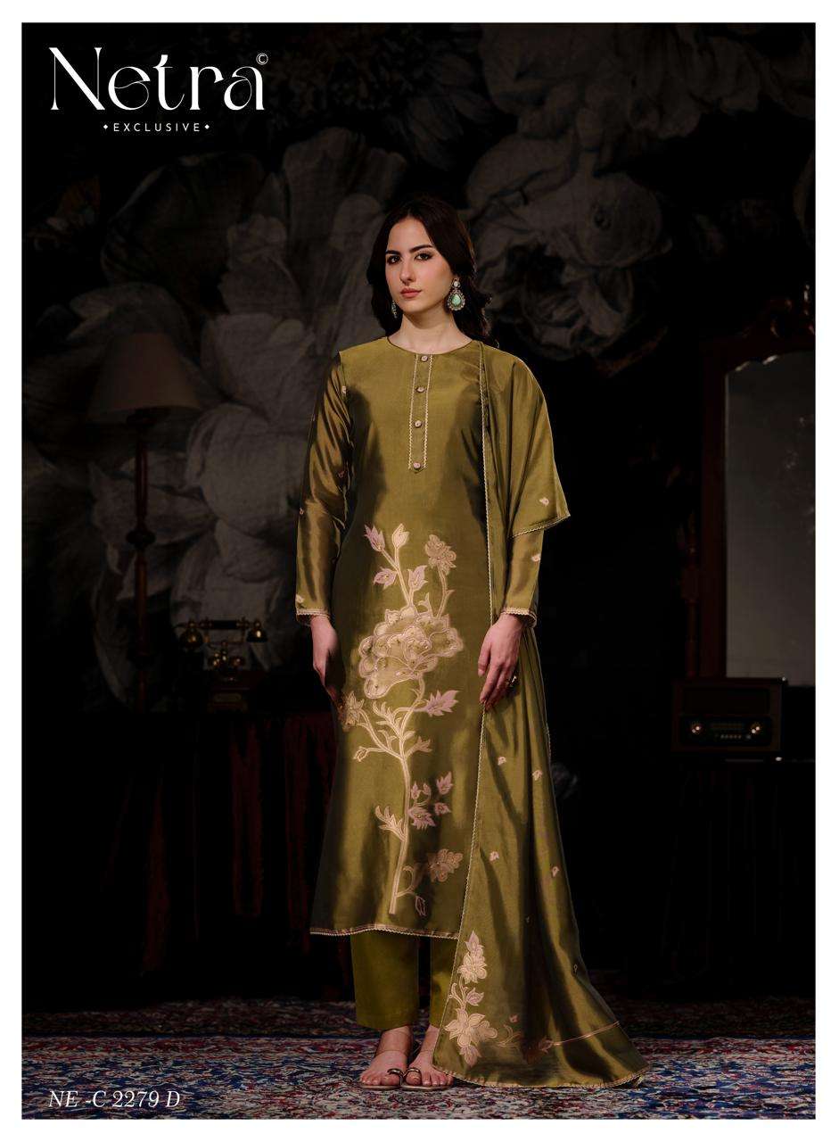 Zivya Netra Woven Silk Pant Style Suits Wholesaler India