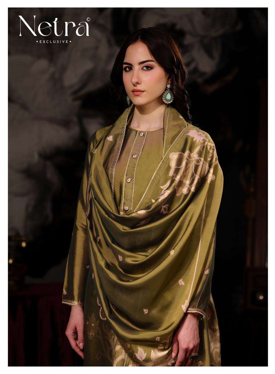 Zivya Netra Woven Silk Pant Style Suits Wholesaler India
