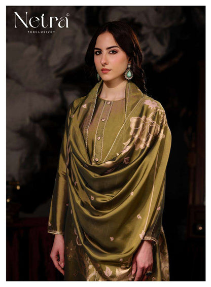 Zivya Netra Woven Silk Pant Style Suits Wholesaler India