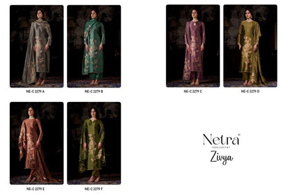Zivya Netra Woven Silk Pant Style Suits Wholesaler India