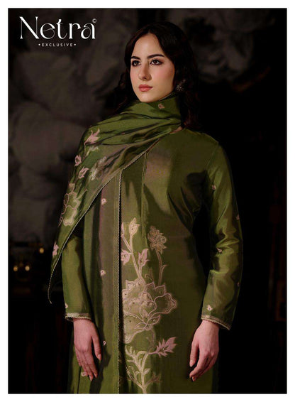 Zivya Netra Woven Silk Pant Style Suits Wholesaler India
