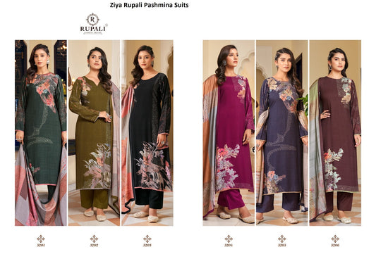 Ziya Rupali Viscose Pashmina Suits Wholesale Rate