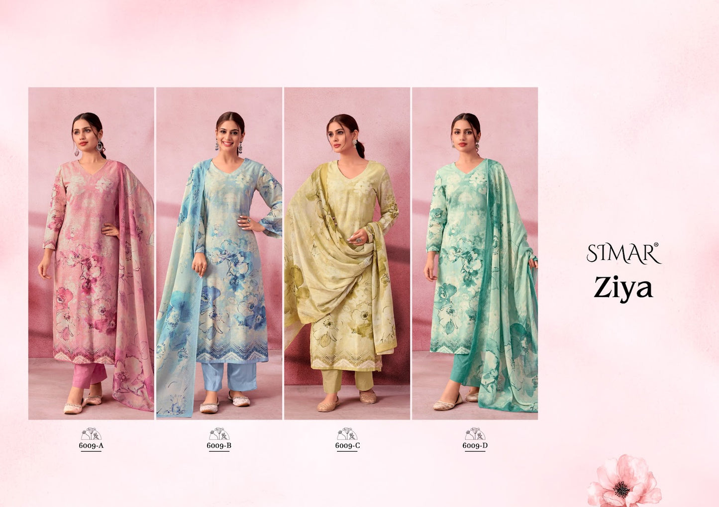 Ziya Simar Glossy Pure Linen Pant Style Suits Manufacturer Ahmedabad