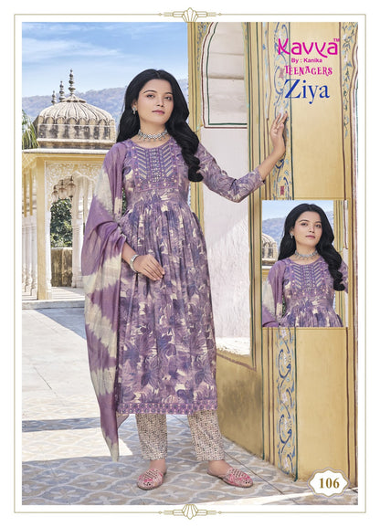Ziya Vol 1 Kavya Capsule Girls Readymade Pant Suits Manufacturer India