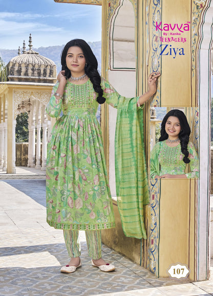 Ziya Vol 1 Kavya Capsule Girls Readymade Pant Suits Manufacturer India