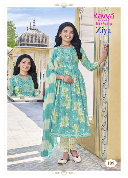 Ziya Vol 1 Kavya Capsule Girls Readymade Pant Suits Manufacturer India