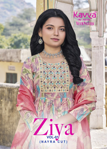 Ziya Vol 1 Kavya Capsule Girls Readymade Pant Suits Manufacturer India
