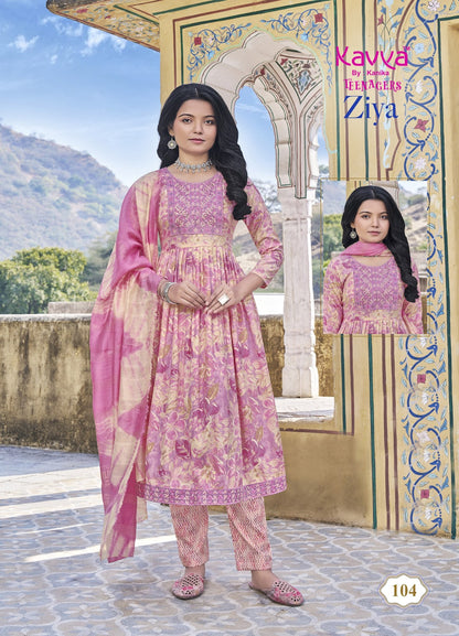 Ziya Vol 1 Kavya Capsule Girls Readymade Pant Suits Manufacturer India