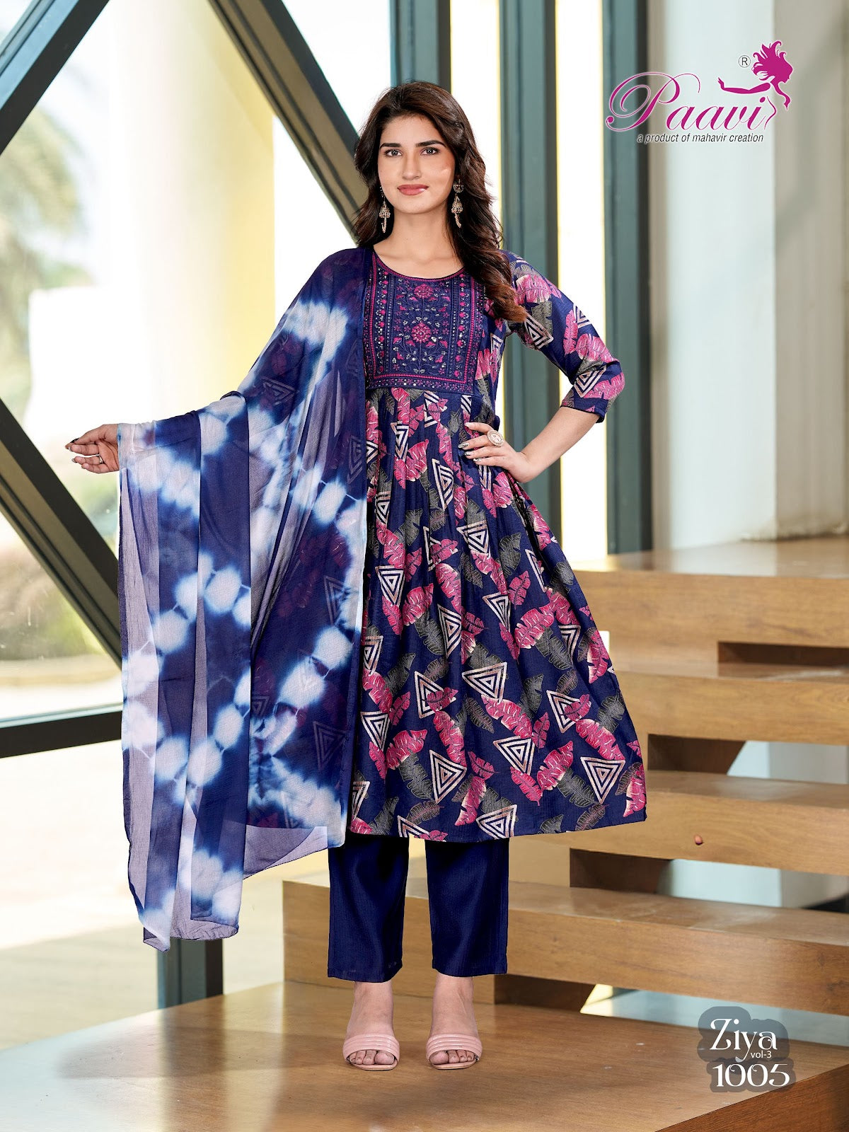 Ziya Vol 3 Paavi Berlin Readymade Anarkali Suits Exporter India