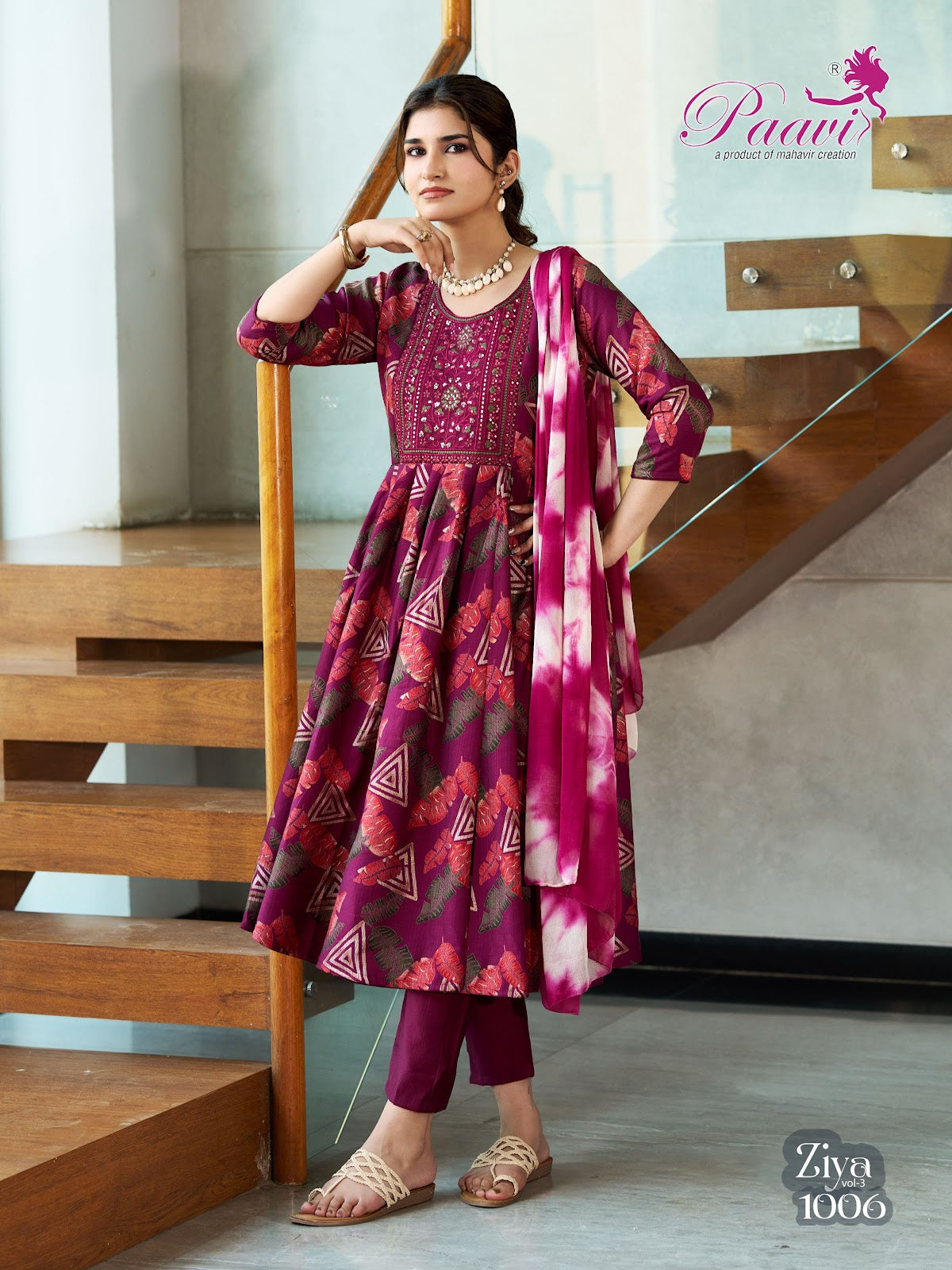 Ziya Vol 3 Paavi Berlin Readymade Anarkali Suits Exporter India