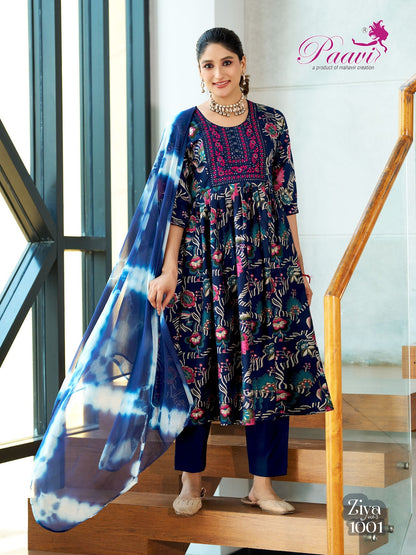 Ziya Vol 3 Paavi Berlin Readymade Anarkali Suits Exporter India