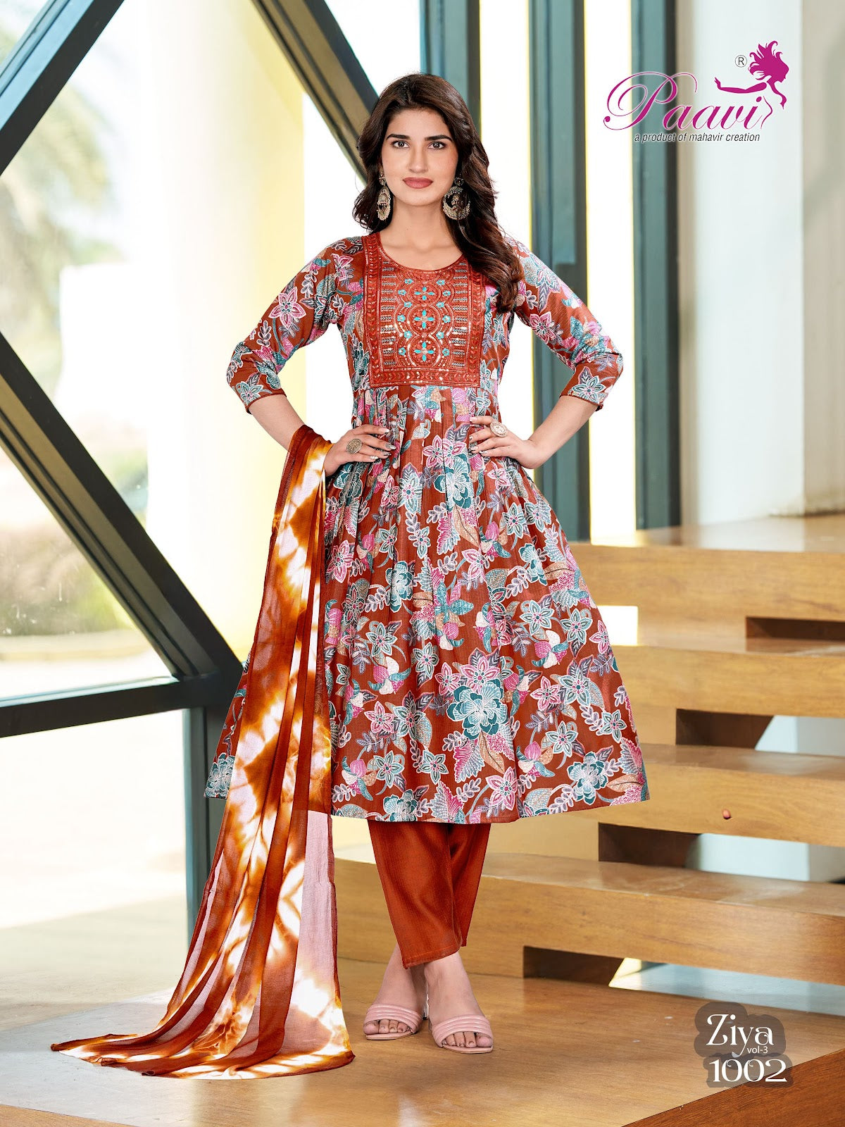 Ziya Vol 3 Paavi Berlin Readymade Anarkali Suits Exporter India