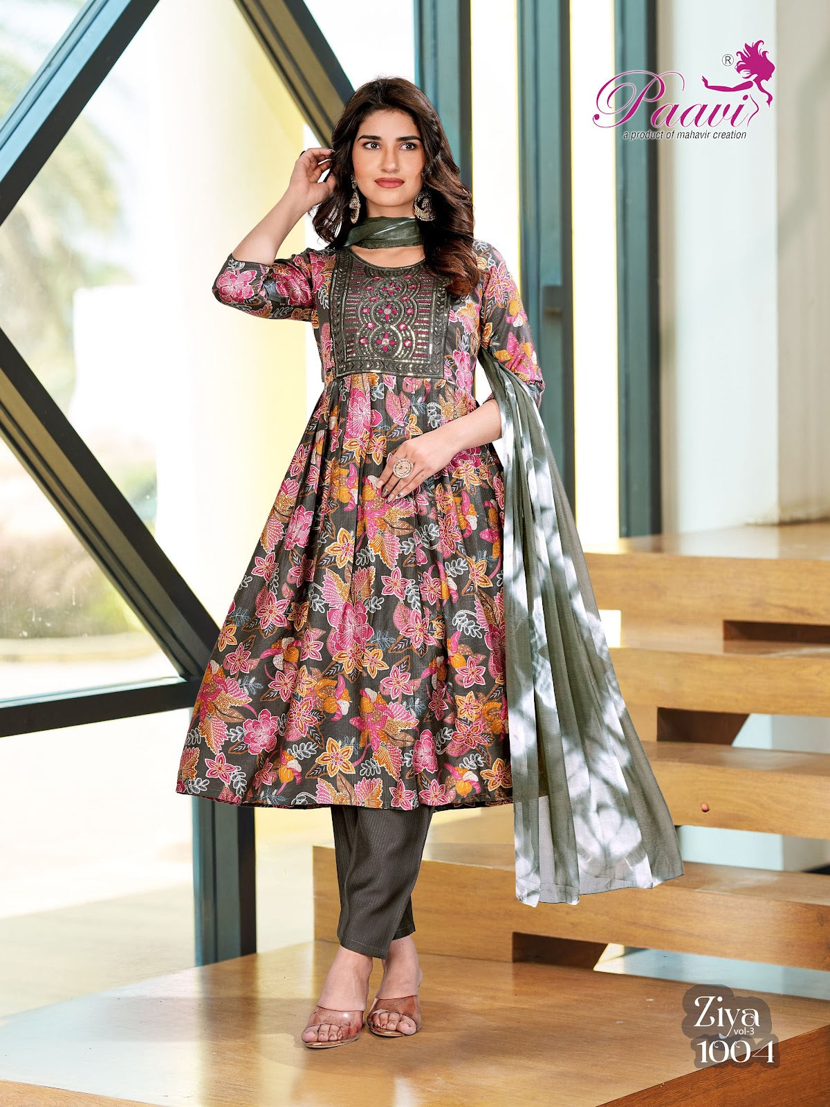 Ziya Vol 3 Paavi Berlin Readymade Anarkali Suits Exporter India