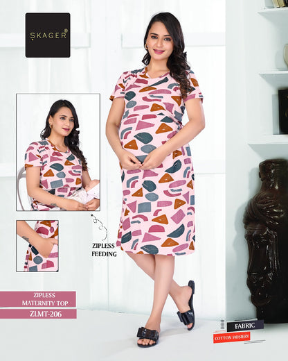 Zlmt Vol 2 Maternity Short Skager Sinker Feeding Night Gown Wholesaler