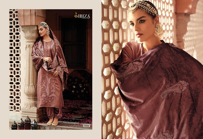 Zoella Ibiza Banarasi Silk Velvet Suits Exporter Gujarat