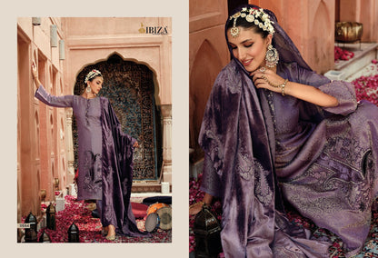 Zoella Ibiza Banarasi Silk Velvet Suits Exporter Gujarat