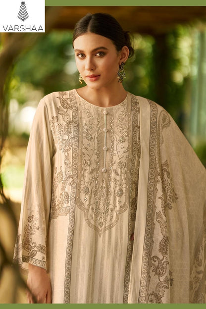 Zoey Varshaa Viscose Muslin Pant Style Suits Wholesale Rate