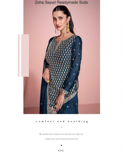 Zoha Sayuri Chinon Silk Readymade Suits Wholesale Price