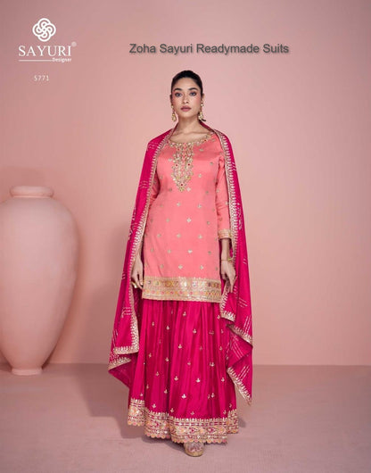 Zoha Sayuri Chinon Silk Readymade Suits Wholesale Price
