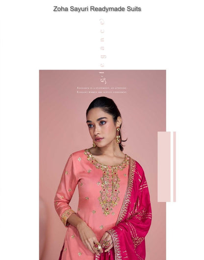Zoha Sayuri Chinon Silk Readymade Suits Wholesale Price