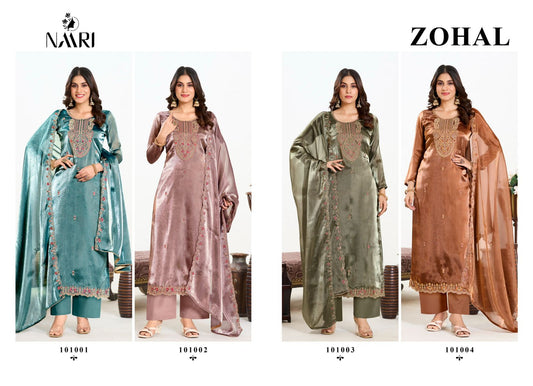 Zohal Naari Burberry Silk Pant Style Suits Wholesale Rate