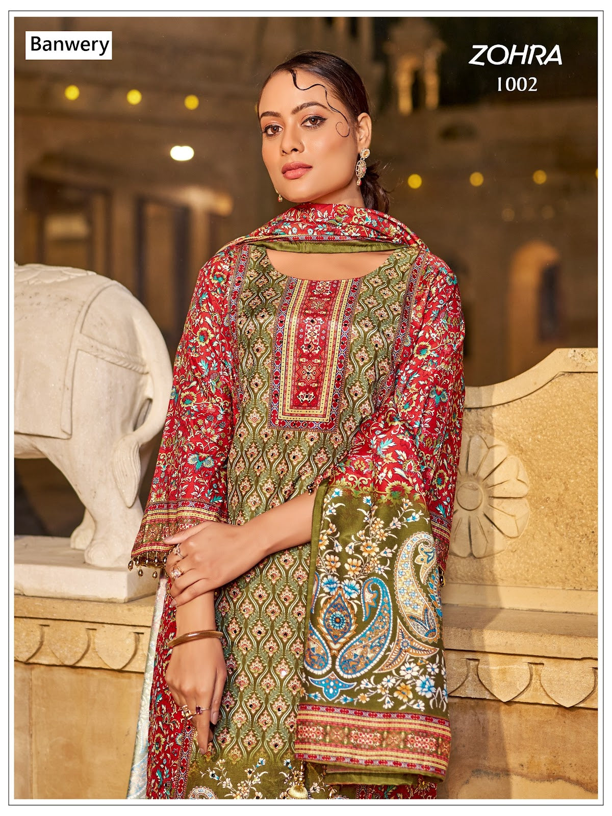 Zohra Banwery Jam Satin Pakistani Readymade Suits Exporter Gujarat