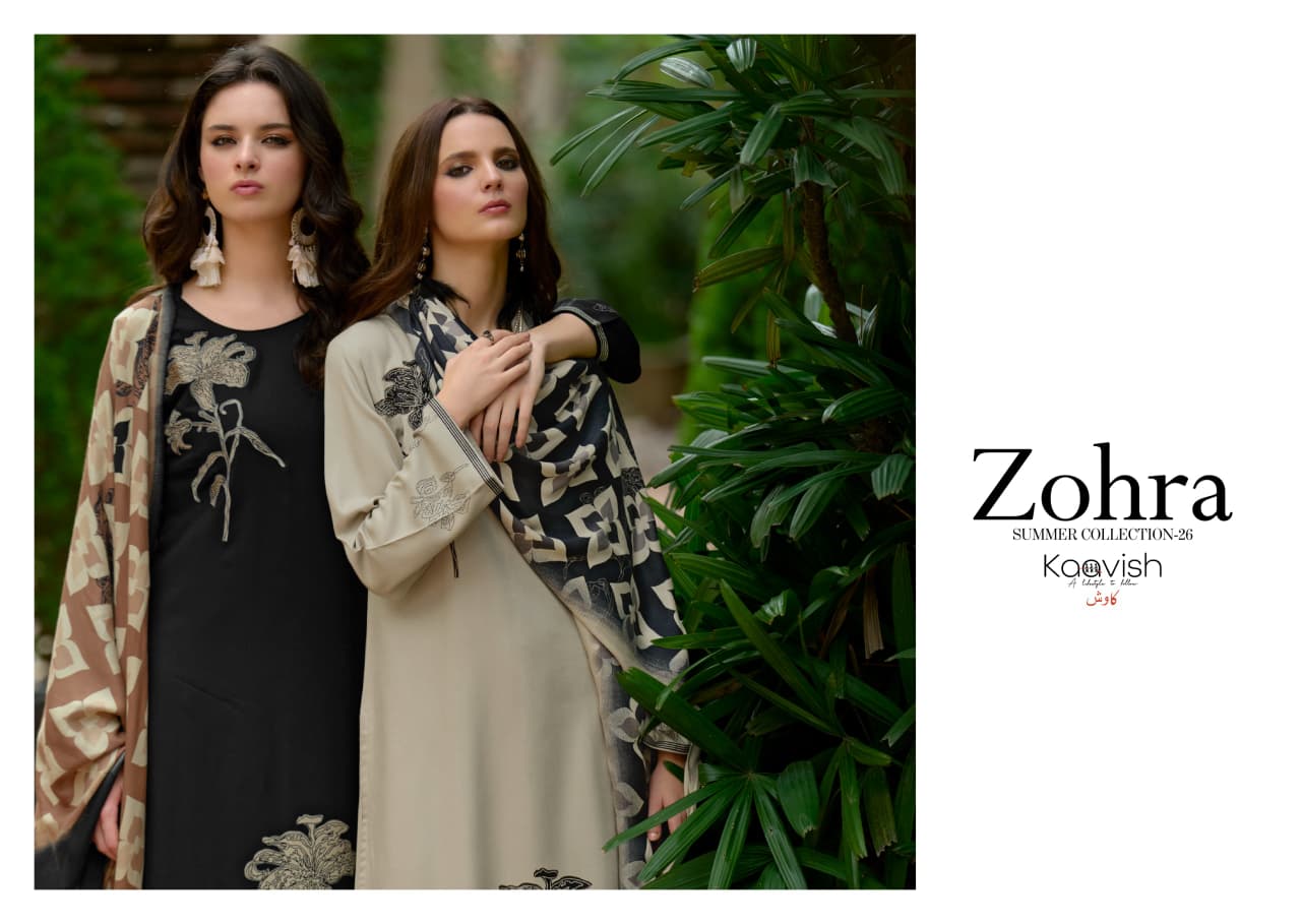 Zohra Kaavish Jam Cotton Pant Style Suits Wholesale Price