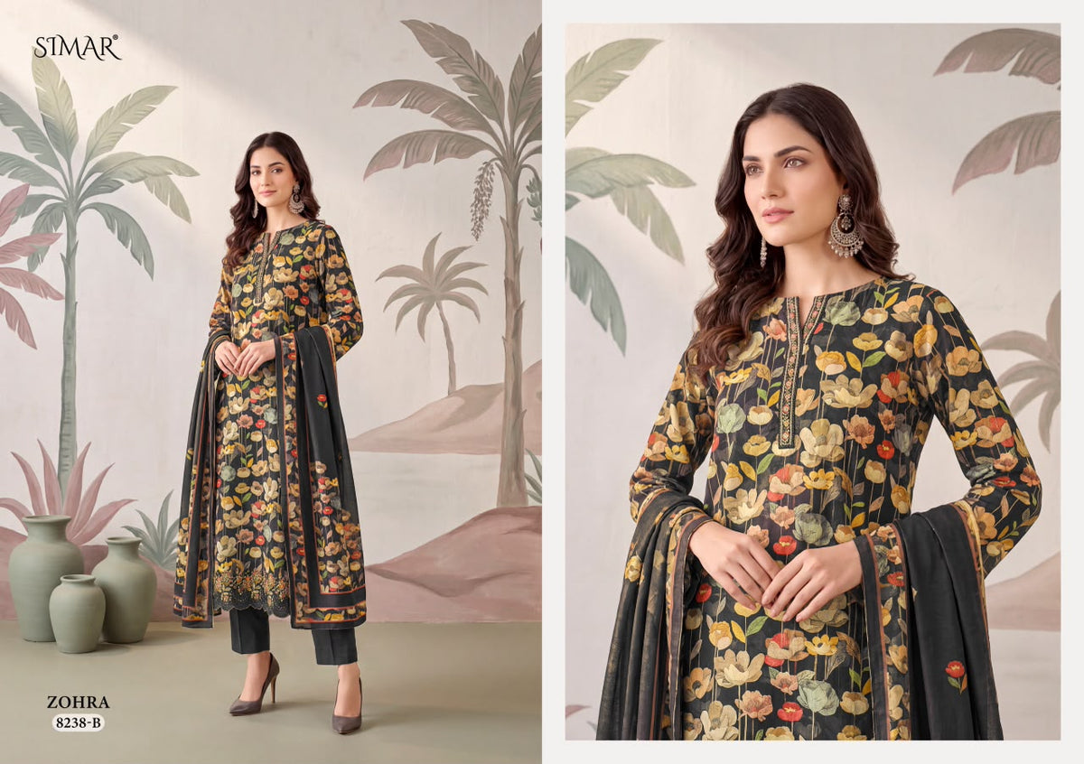 Zohra Simar Viscose Pashmina Suits Manufacturer