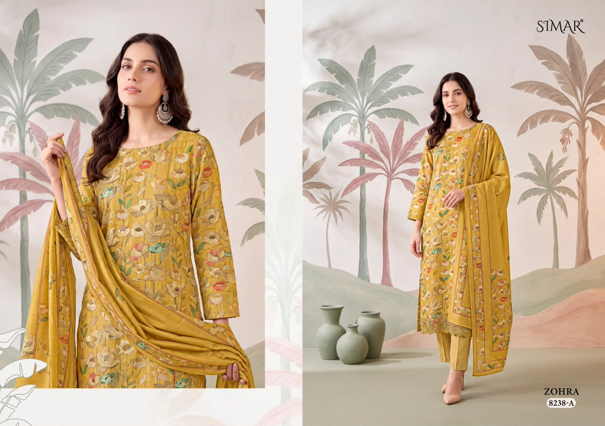 Zohra Simar Viscose Pashmina Suits Manufacturer