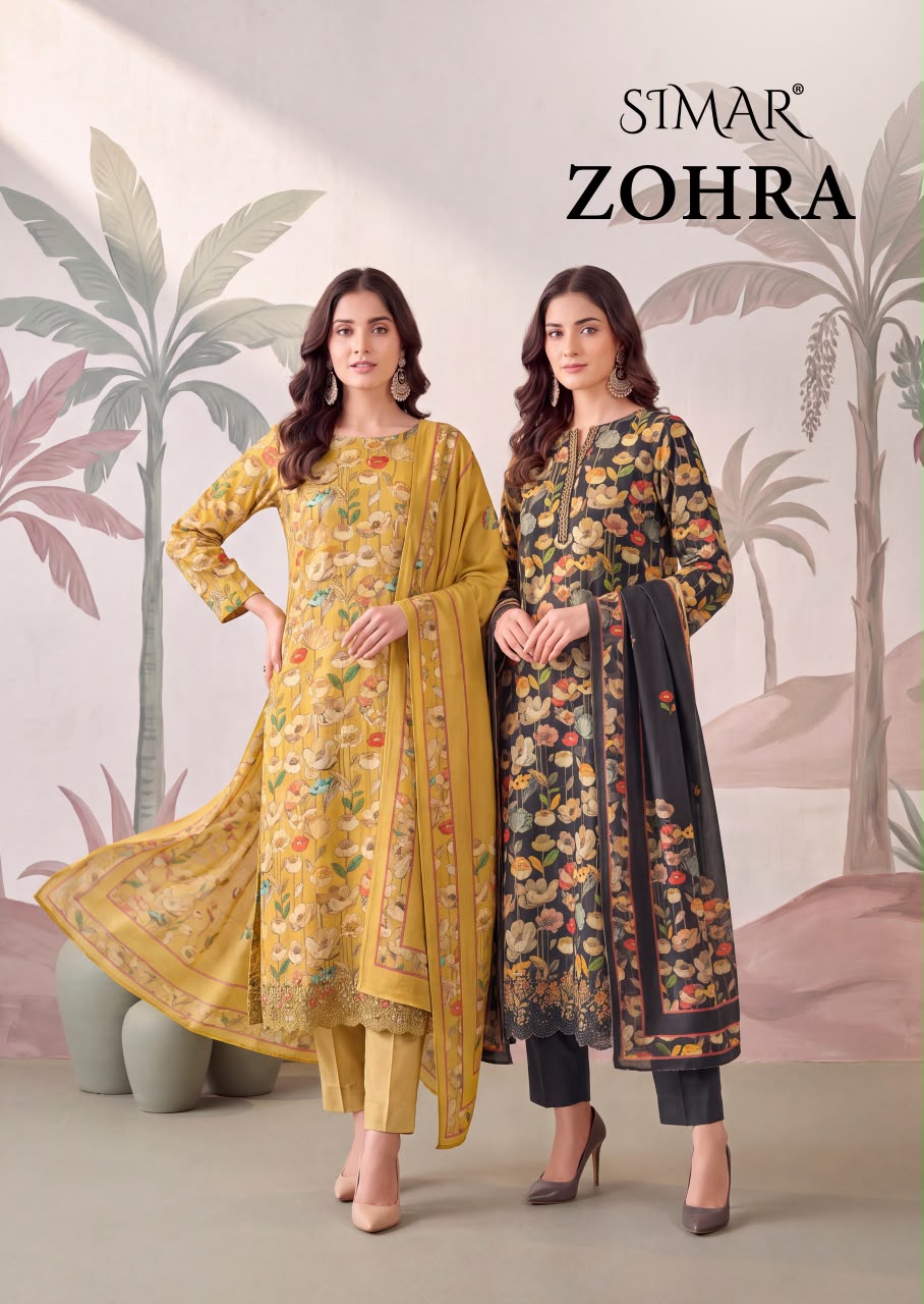 Zohra Simar Viscose Pashmina Suits Manufacturer