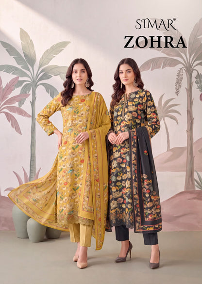 Zohra Simar Viscose Pashmina Suits Manufacturer