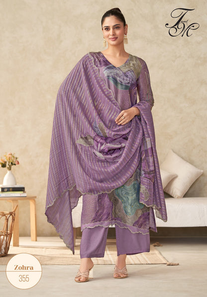 Zohra Tm Simmer Tissue Plazzo Style Suits Wholesaler Gujarat