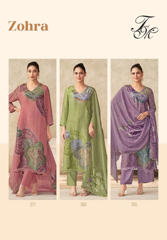 Zohra Tm Simmer Tissue Plazzo Style Suits Wholesaler Gujarat