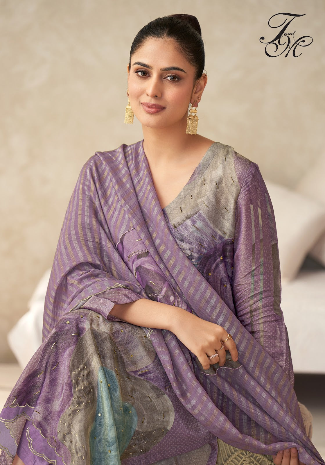 Zohra Tm Simmer Tissue Plazzo Style Suits Wholesaler Gujarat